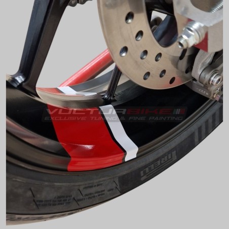 Pegatinas compatibles con Panigale Ducati canal de rueda y Streetfighter V4 / V4S / V4R