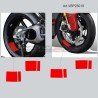 Autocollants décoratifs pour canal de roue Ducati Panigale et Streetfighter V4 / V4S / V4R