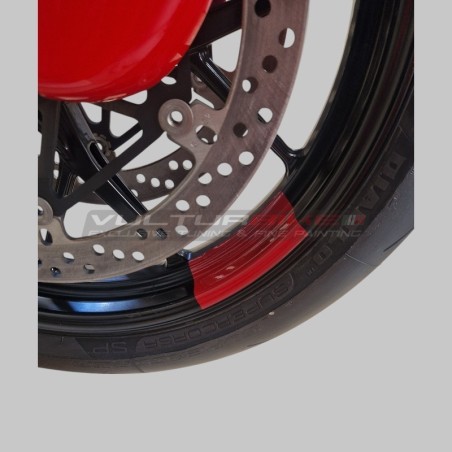 Autocollants décoratifs personnalisables pour le canal de roue Ducati Panigale et Streetfighter V4 / V4S / V4R