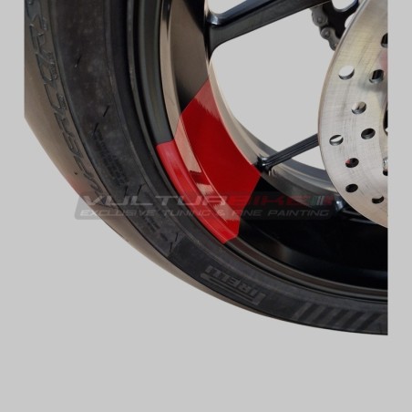 Autocollants décoratifs personnalisables pour le canal de roue Ducati Panigale et Streetfighter V4 / V4S / V4R