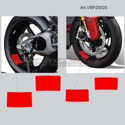 Adesivi decorativi personalizzabili per canale ruota Ducati Panigale e Streetfighter V4 / V4S / V4R