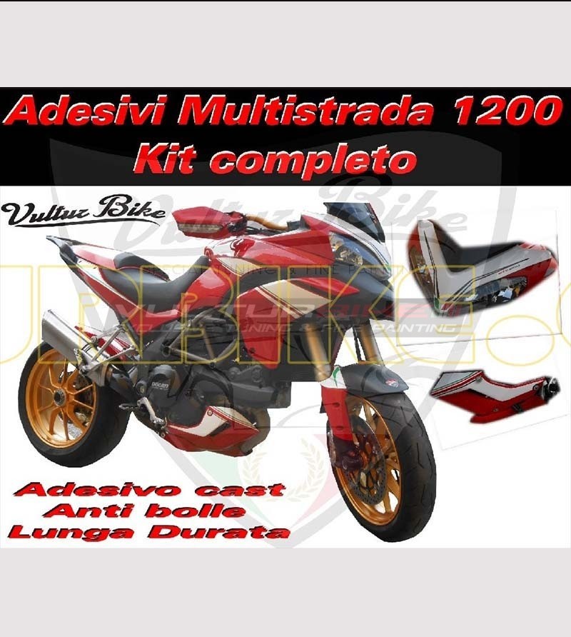 Kit autocollant personnalisé - Ducati Multistrada 1200 2010/14 