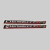 Pair of universal 3D resin stickers - Ducati DesertX 