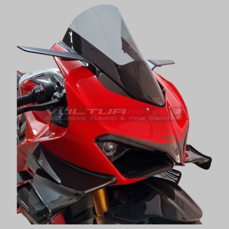 Carbon-Windschild um 30 mm leicht getönt vergrößert - Ducati Panigale V4