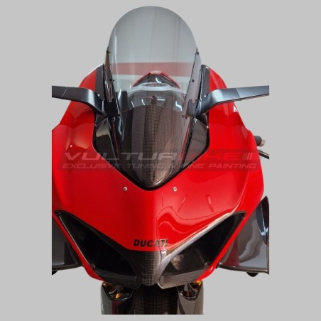 Carbon-Windschild um 30 mm leicht getönt vergrößert - Ducati Panigale V4