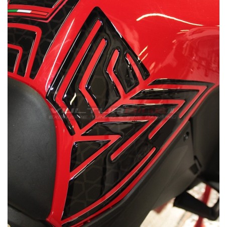 Lot de protecteurs de réservoir recouverts de résine 3D - Ducati Multistrada V4