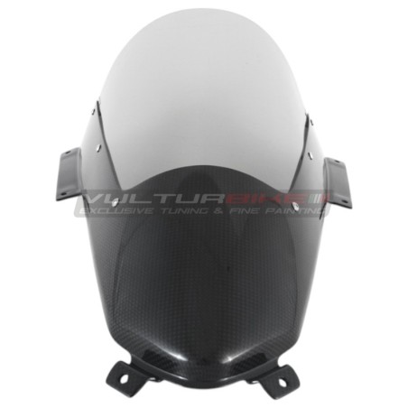 Parabrezza in carbonio maggiorato di 30mm fumè chiaro - Ducati Panigale V4 
