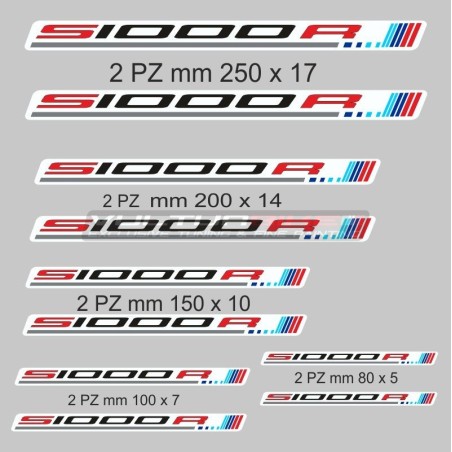 Aufkleber-Set - zehnteilig - S1000R BMW