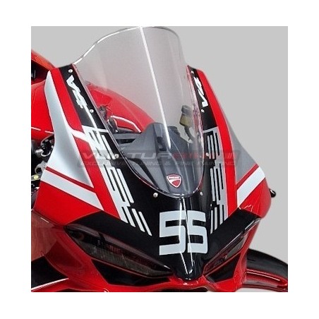 Complete "racing" adhesive graphic set for fairings Ducati Panigale V4