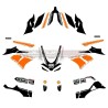 Kit complet de graphiques adhésifs « racing » pour carénages Ducati Panigale V4