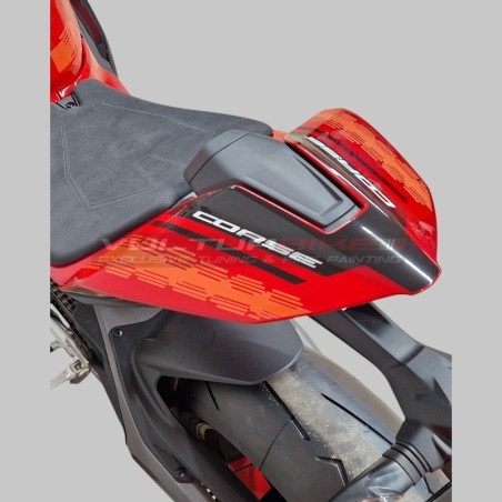 Schwarz - Orange Aufkleber Set für Heck Ducati Panigale / Streetfighter V4