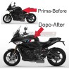 Pair of complementary tank stickers - BMW S1000XR / M1000XR