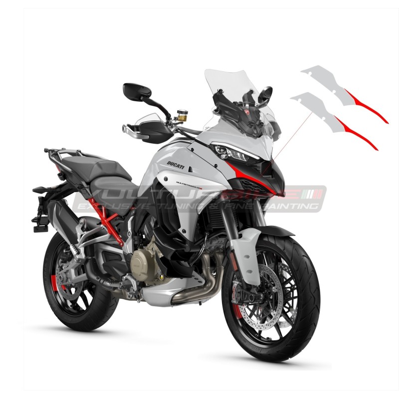 Adesivi per airbox - Ducati Multistrada V4 icerberg white