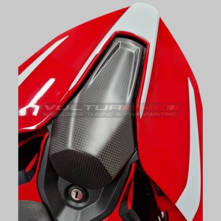 Cubierta central de la almohadilla trasera para Ducati Panigale / Streetfighter V4 - carbono