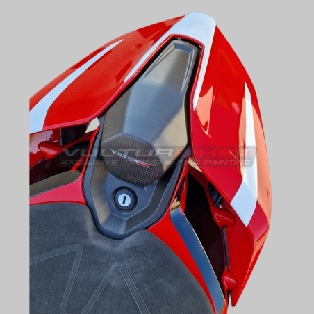 Cubierta central de la almohadilla trasera para Ducati Panigale / Streetfighter V4 - carbono