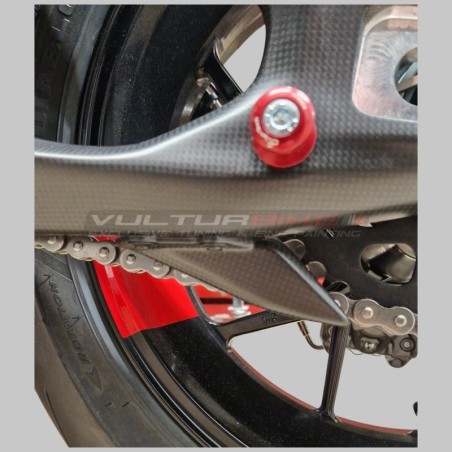 Pinna paracatena inferiore Ducati Panigale / Streetfighter V4 - carbonio