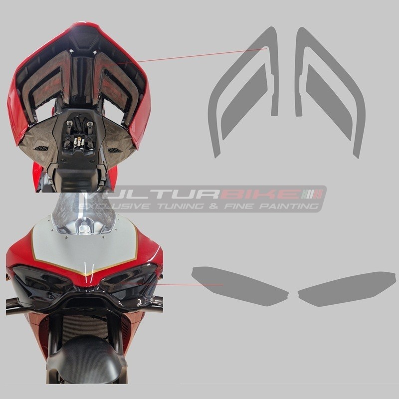 Pellicola oscurante per fanale anteriore e posteriore - Ducati Panigale V4