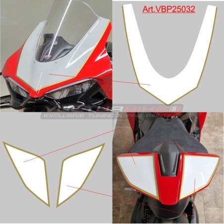 Kit de pegatinas de matrícula - parabrisas y cola - Ducati Panigale V4