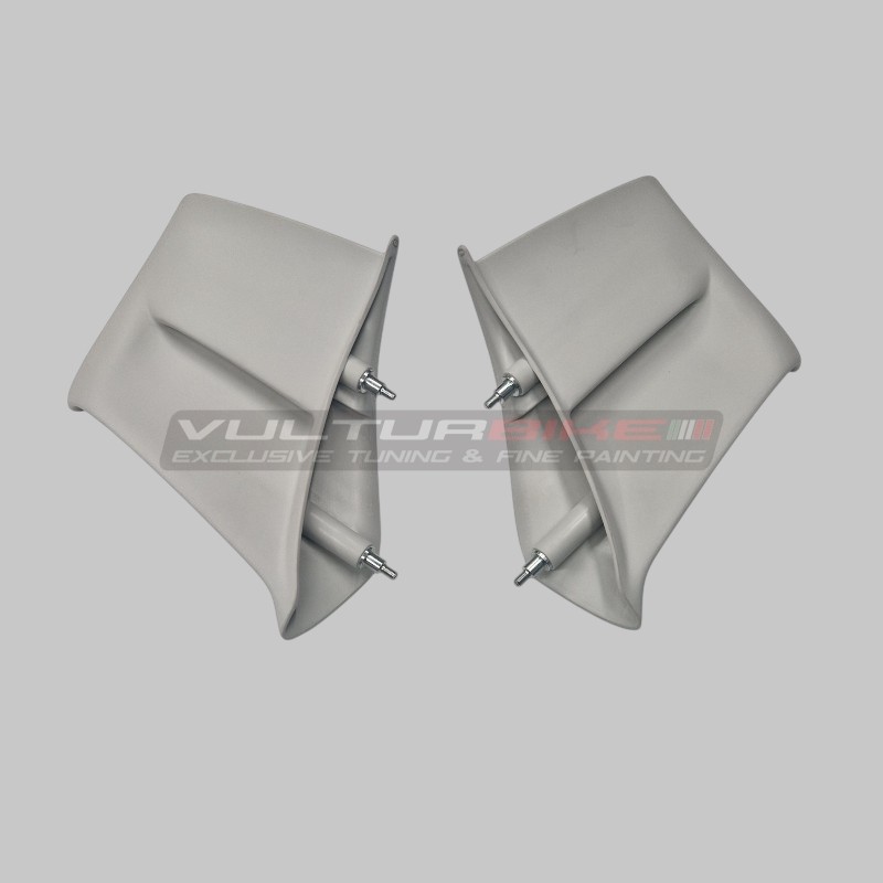 Coppia di ali originali in fibre plastiche non verniciate - Ducati Panigale V4 / V4S
