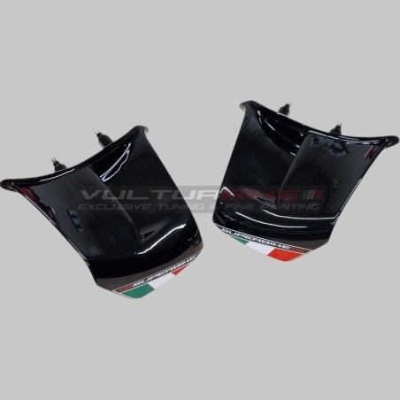 Paire d’ailes originales en fibres plastiques colorées - Ducati Panigale V4 / V4S