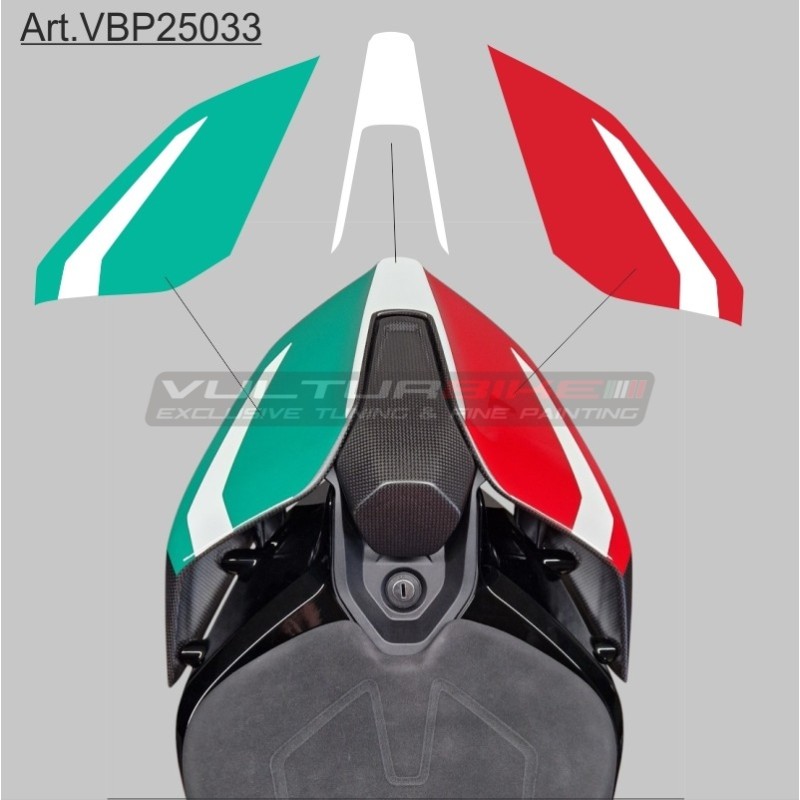 Set adesivi dal design tricolore per codone - Ducati Panigale e streetfighter V4