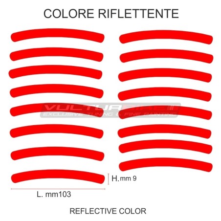 Reflektierende Radaufkleber - Universal - Alle Modelle