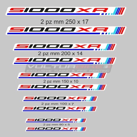 Autocollants - 10 pièces de différentes tailles - BMW S1000XR