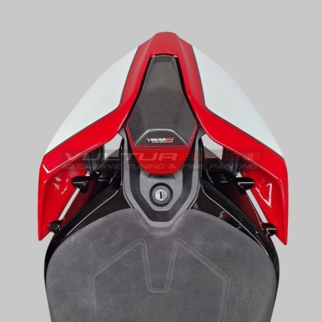 Tampone centrale in carbonio personalizzato per Ducati Panigale e Streetfighter V4 / V4S