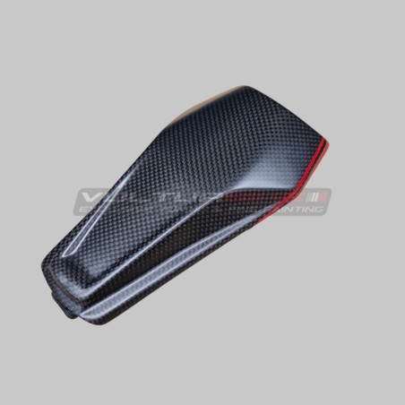 Customized carbon fiber center pad for Ducati Panigale and Streetfighter V4 / V4S