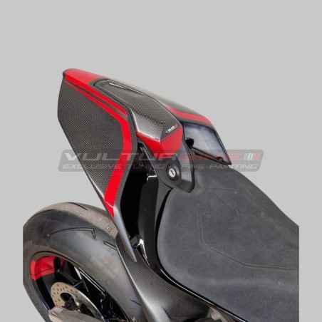 Tampone centrale in carbonio personalizzato per Ducati Panigale e Streetfighter V4 / V4S