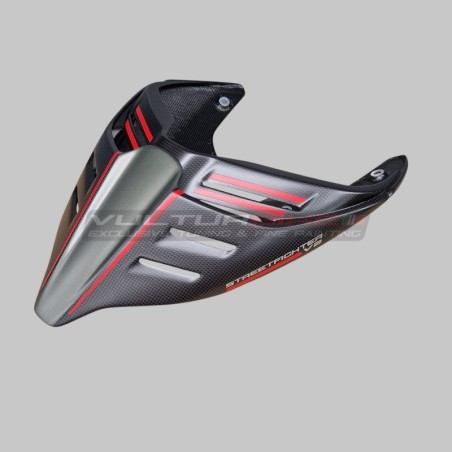 Queue en carbone nouvelle ligne pour Ducati Streetfighter V2 vert tempête
