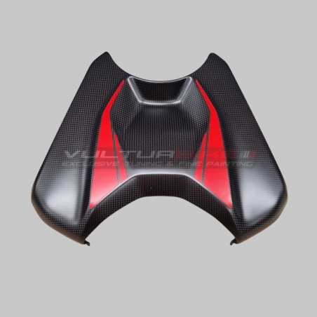 Custom line carbon battery cover for Ducati Panigale V4