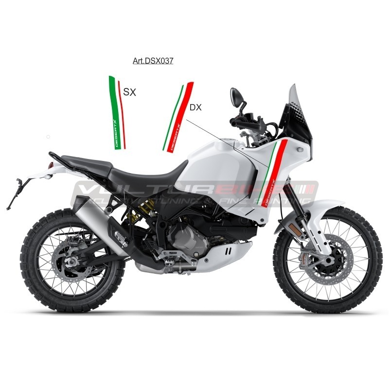 Fasce adesive design tricolore - Ducati DesertX