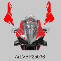 Einfarbiges Aufkleberset - Panigale V4 Ducati Windschutzscheibe