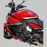 Complete stickers kit brand new design red silver - Ducati Diavel V4