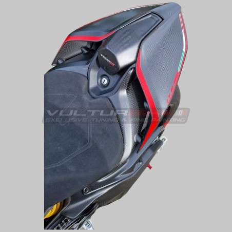 Codino in carbonio con tricolore per Ducati Panigale e Streetfighter V4
