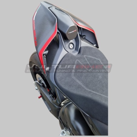 Queue en fibre de carbone tricolore pour Ducati Panigale et Streetfighter V4