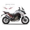 Juego de calcomanías debajo del paso de rueda - Ducati Multistrada V4 / V4S iceberg blanco