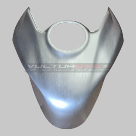 Couvercle de réservoir en carbone effet aluminium brossé - Ducati Panigale V4 / V4S & Streetfighter V4 / V4S