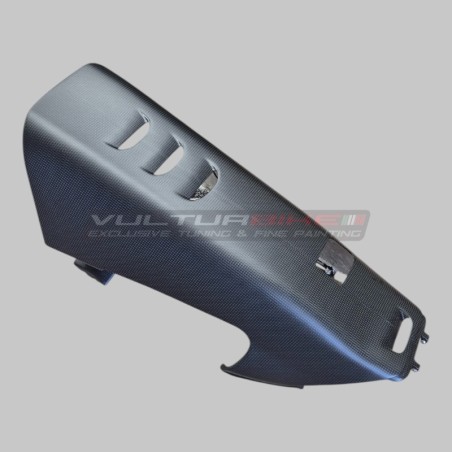 Extension de carénages inférieure en fibre de carbone pour échappement racing - Ducati Panigale V4 / V4S