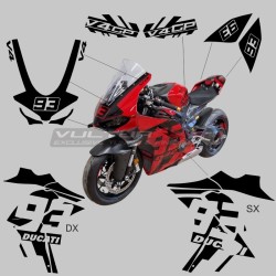 Kit complet d’autocollants V4 GP - Ducati Panigale