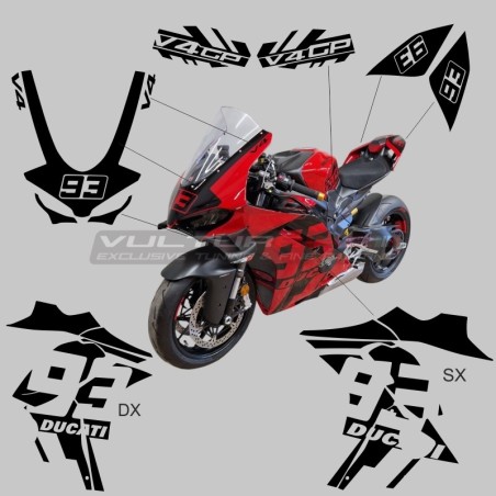 Komplettes V4 GP Aufkleber-Set - Ducati Panigale