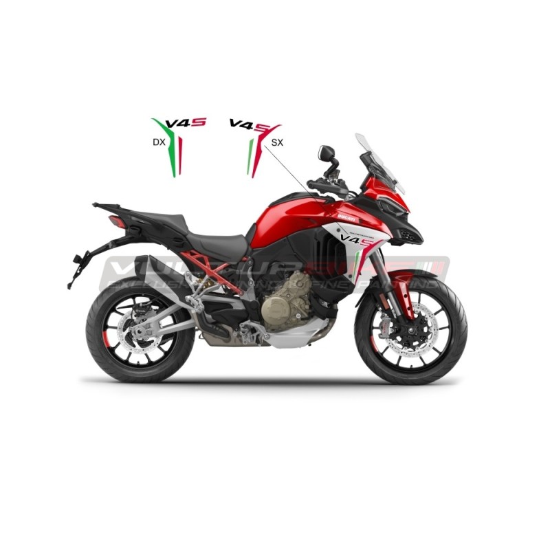 Adesivi tricolore per pannelli laterali - Ducati Multistrada V4/V4S