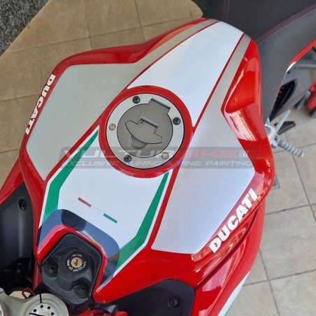 Kit de pegatinas para tanque de diseño tricolor - Ducati Supersport 950