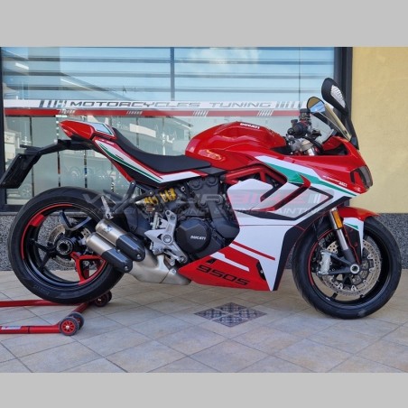 Aufkleber-Set für Tricolor-Design-Seitenverkleidungen - Ducati Supersport 950