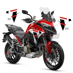 Set adesivi rosso nero per fianchetti - Ducati Multistrada V4S