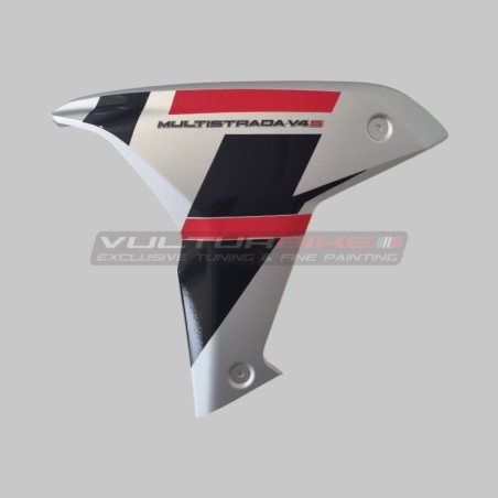 Set d’autocollants rouges et noirs pour panneaux latéraux - Ducati Multistrada V4S