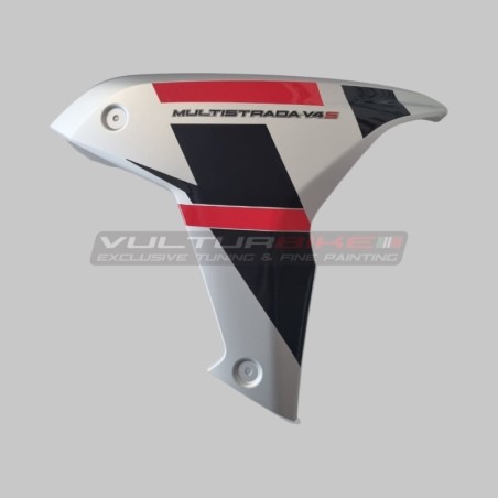 Set d’autocollants rouges et noirs pour panneaux latéraux - Ducati Multistrada V4S