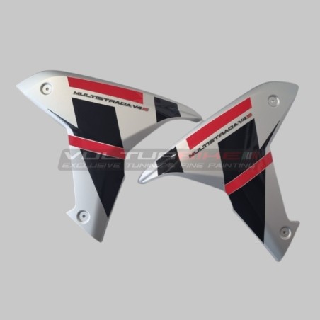 Set adesivi rosso nero per fianchetti - Ducati Multistrada V4S
