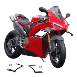 Paire de nouveaux autocollants design pour panneaux latéraux - Ducati Panigale V4 / V4S